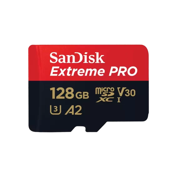 כרטיס זיכרון SanDisk Extreme Pro A2 microSDXC 4K – בנפח 128G